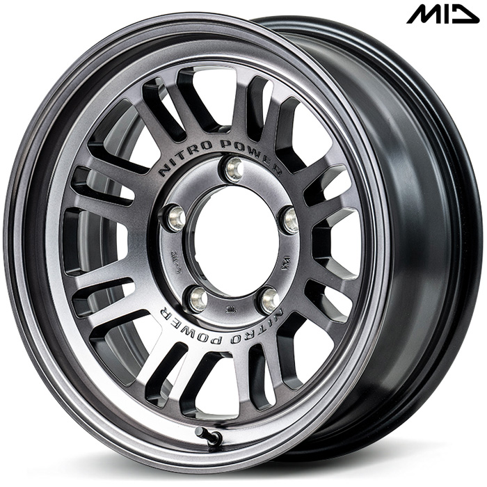 MID NITRO POWER M16 ASSAULT 1{ 16×6.0J-5 5H 139.7 108.8 Wj[VG JB74W XeB[NA