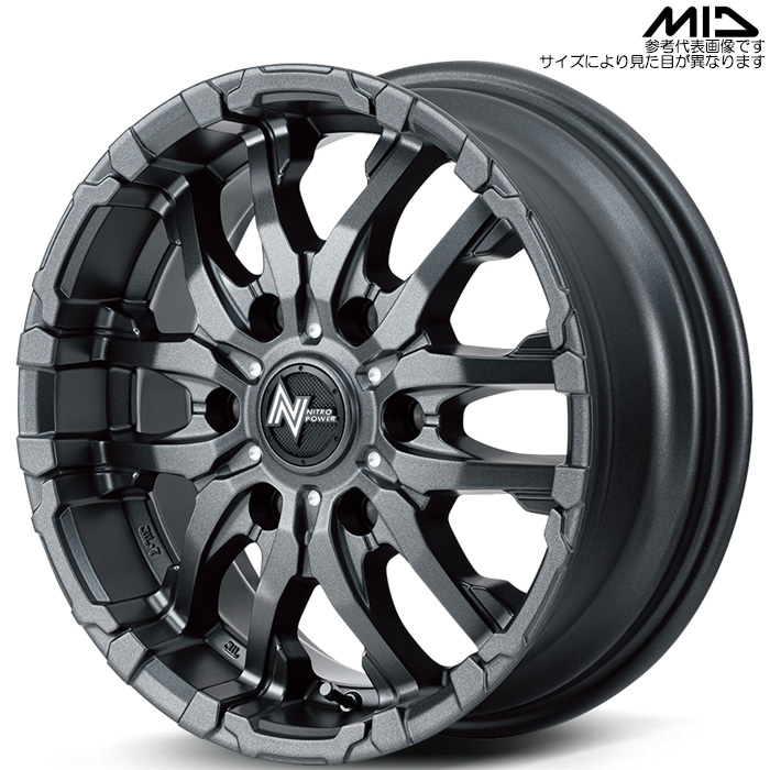 MID NITRO POWER M26 CROSSFANG 1{ 17×6.5J+38 6H 139.7 106.1 nCG[X 200n  oubN/hh