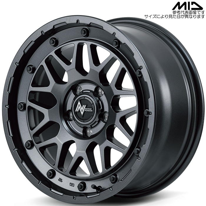 マルカサービス - MID NITRO POWER M29 STINGER 1本 18×7.0J+40 5H 114.3 φ73.1 バレル黒いこと