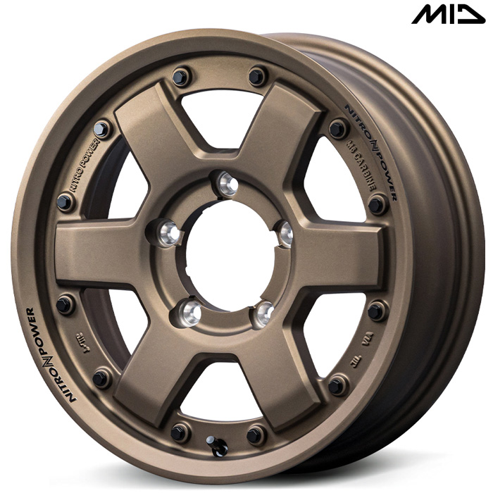 MID NITRO POWER M6 CARBINE 4{ 16×5.5J+20 5H 139.7 108.8 Wj[ JB23W JB64W _[NuY