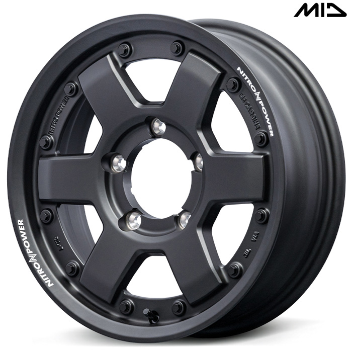 MID NITRO POWER M6 CARBINE 4{ 16×5.5J+20 5H 139.7 108.8 Wj[ JB23W JB64W KubN