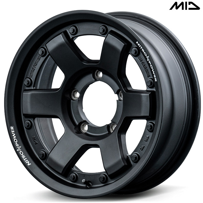 MID NITRO POWER M6 CARBINE 4{ 16×6.0J-5 5H 139.7 108.8 Wj[VG JB74W KubN