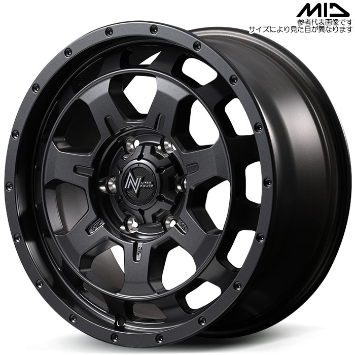 MID M7 PHALANX �o�����u���b�N 4�{ 17×6.5J+38 6H 139.7 ��106.1 �o�����u���b�N �}���J�T�[�r�X �A���~�z�C�[��