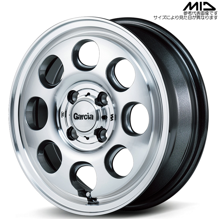 MID GARCIA Palm8 4�{ 14×4.5J+45 4H 100 ��67.1 �y�J�[�S�� ���^���b�N�O���[/�|���b�V��