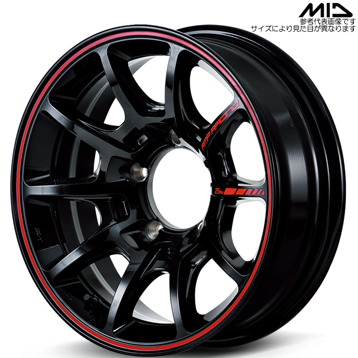 MID RACING R25 plus 4{ 16×5.5J-25 5H 139.7 108.8 Wj[ JB23W JB64W ubN/bhC