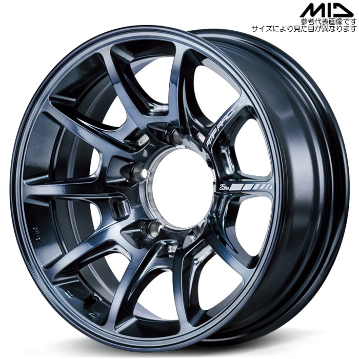 MID RACING R25 plus 4{ 16×5.5J+20 5H 139.7 108.8 Wj[ JB23W JB64W fB[v`^Vo[