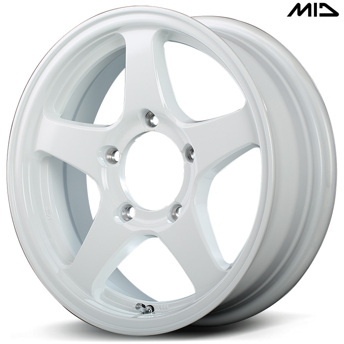MID OFFPERFORMER RT-5N+II 4本 16×5.5J+22 5H 139.7 φ110.5 ジムニー JB23W JB64W ナチュラルホワイト2