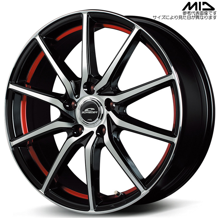 マルカサービス MID RX810 1本 17×7.0J+48 5H 114.3 φ73 ブラック