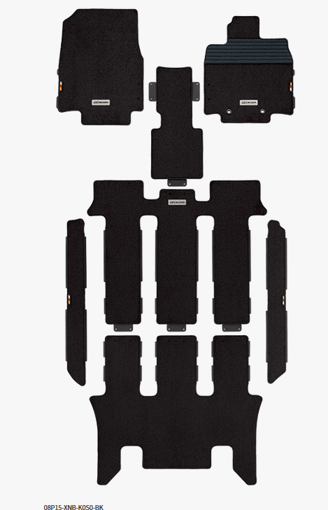 無限 スポーツマット ステップワゴンスパーダ RP3/RP4 2列目キャプテンシート車 H27/4〜H29/8 mugen 08P15-XNB-K0S0-BK｜web-carshop