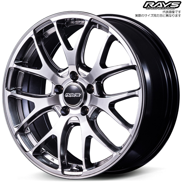 レイズ 2x7FA-C (QNJ) 4本 18×7.5J+45 5H 114.3 φ73.1 RAYS HOMURA グレイスシルバー
