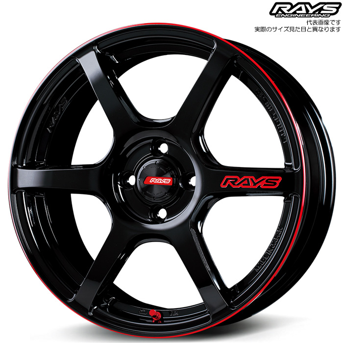 レイズ 57C6 TIME ATTACK EDITION (BLJ) 1本 16×5.5J+45 4H 100 φ65 RAYS gram LIGHTS ブラック/マシニング/E-procoat