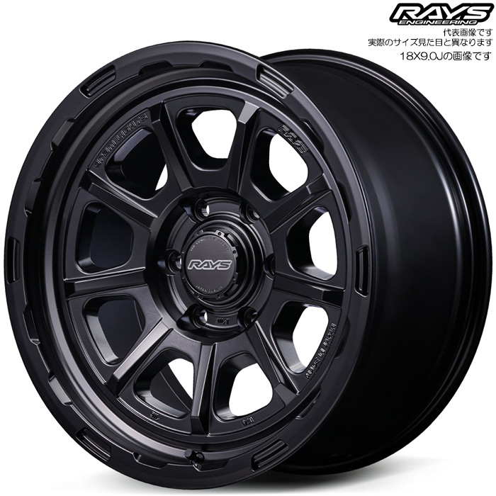 レイズ 57GR-X HD (SB) 4本 18×9.0J+20 6H 139.7 φ106.1 RAYS gram LIGHTS セミグロスブラック