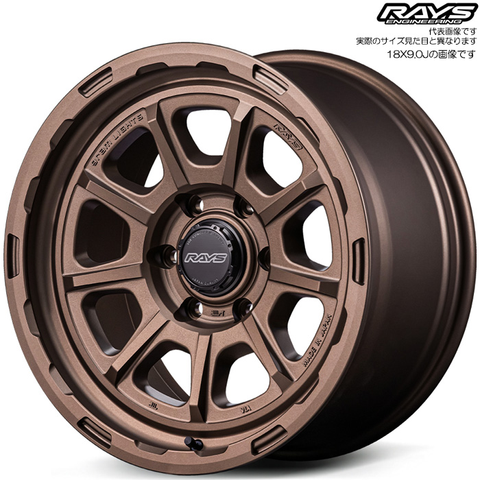 レイズ 57GR-X HD (Z2) 4本 18×9.0J+0 6H 139.7 φ106.1 RAYS gram LIGHTS ダークブロンズ