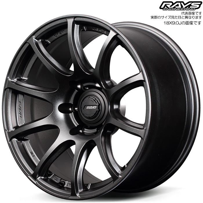 ���C�Y 57TR-X (6YZ) 4�{ 18×9.0J+0 6H 139.7 ��112 �����h�N���[�U�[80(FZJ80 WIDE)�� RAYS gram LIGHTS �Z�~�O���X �O���X�u���b�N