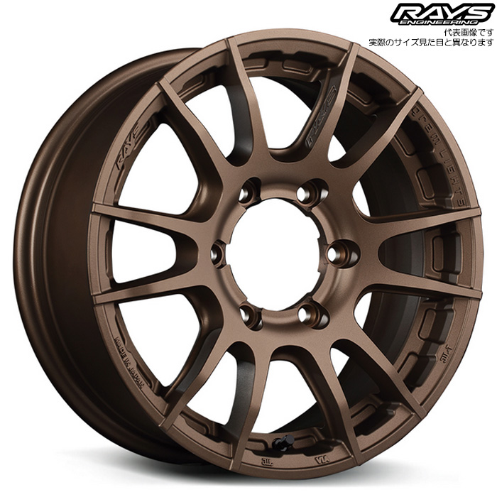 レイズ 57XR-X (Z2) 4本 16×6.5J+38 6H 139.7 φ112 RAYS gram LIGHTS ダークブロンズ