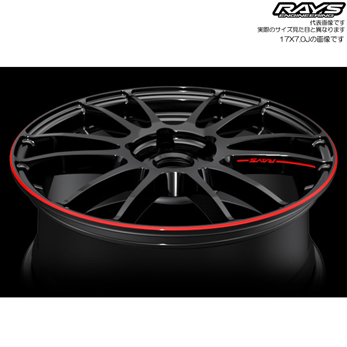 RAYS レイズ 57XTREME REVLIMIT EDITION (BLJ) 4本 17×7.0J+48 5H 100 