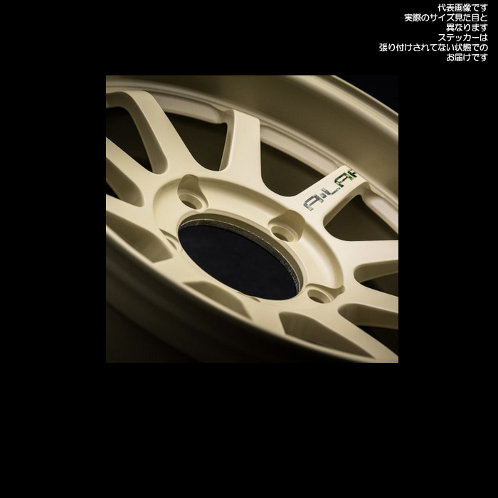 レイズ A-LAP-J DESERT EDITION (MI) 4本 16×5.5J+20 5H 139.7 φ108.8 ジムニー JB64W JB23W RAYS A LAP デザートイエローの画像