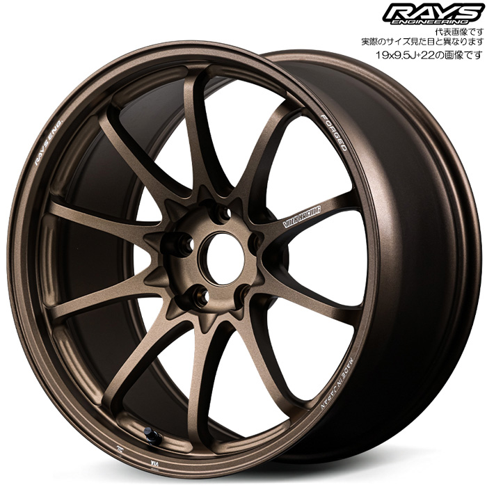 ���C�Y CE28N-plus (BR) 4�{ 19×9.5J+22 5H 114.3 ��73.1 RAYS VOLK RACING �u�����Y(�A���}�C�g)
