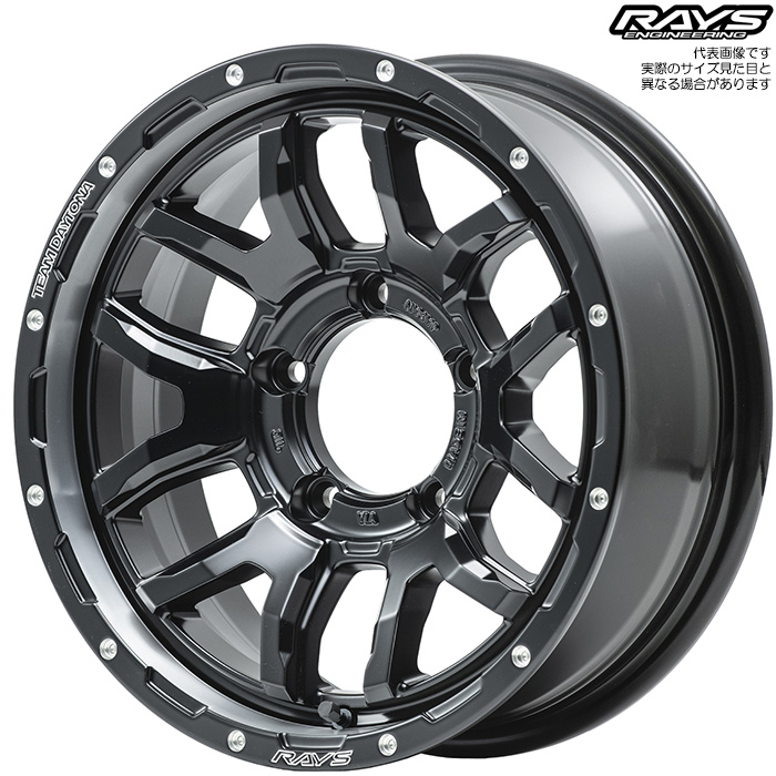 レイズ F6Boost for JIMNY (N1) 4本 16×5.5J+20 5H 139.7 φ108.8 ジムニー JB64W JB23W RAYS TEAM DAYTONA セミグロスブラック | RAYS