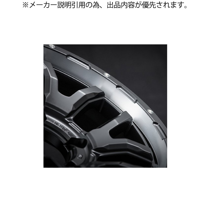 レイズ F6Boost for JIMNY (N1) 4本 16×5.5J+20 5H 139.7 φ108.8 ジムニー JB64W JB23W RAYS TEAM DAYTONA セミグロスブラック | RAYS | 01