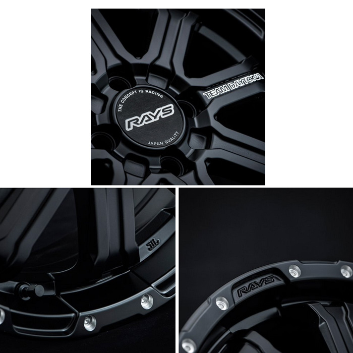 RAYS TEAM DAYTONA FDX-K セミグロスブラック 15インチ RAYS レイズ FDX-K (BOL) 4本 15×5.0J+48 4H 100 φ65 RAYS TEAM