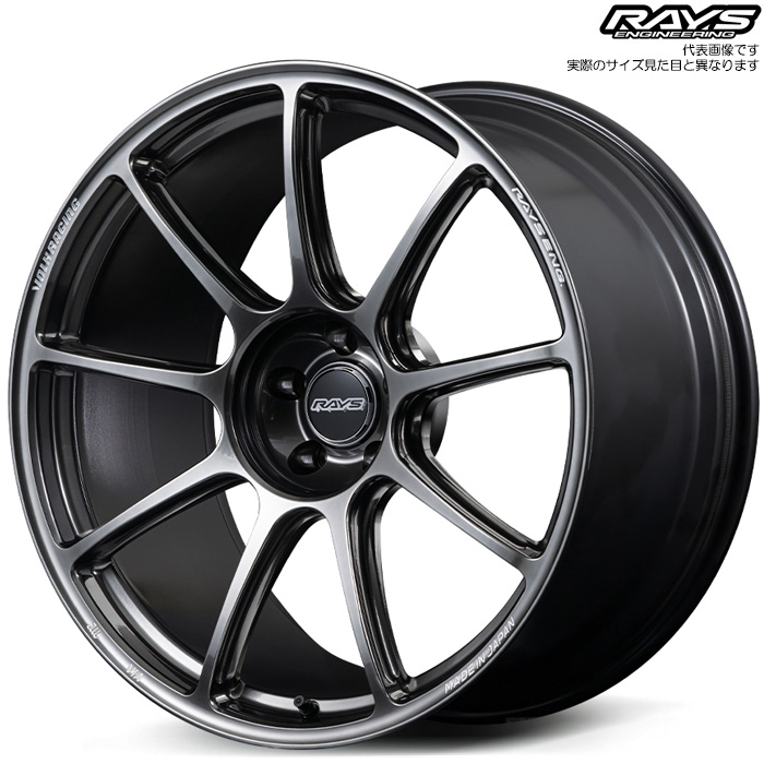 レイズ GT90 (HM) 1本 21×11.0J+15 5H 114.3 φ73.1 RAYS VOLK RACING シャイニングブラックメタル(HM)