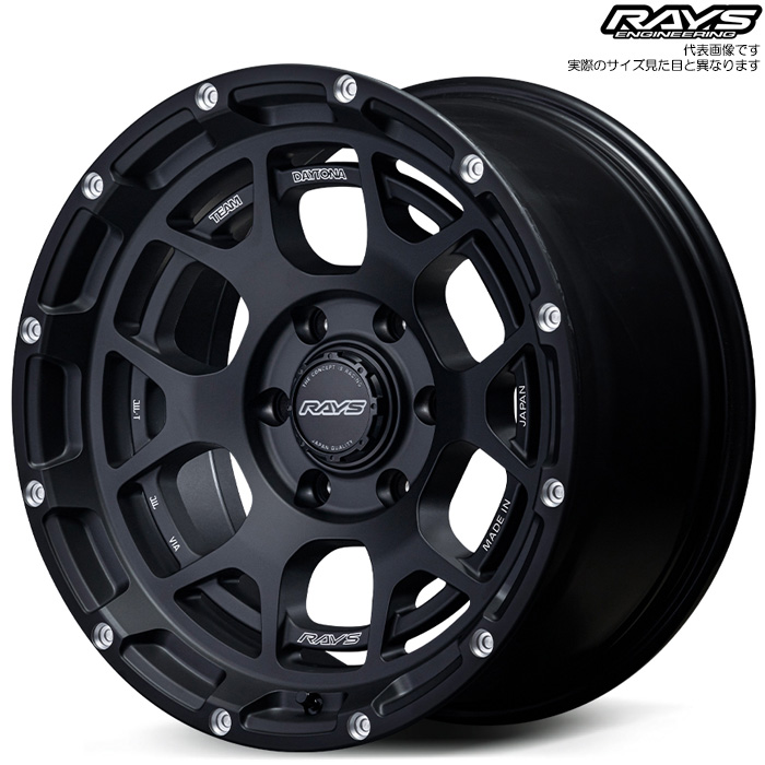 レイズ M6 (BPL) 1本 18×9.0J+10 6H 139.7 φ106.1 RAYS TEAM DAYTONA マットブラック