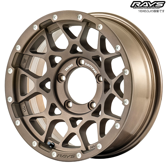 レイズ M8 (Z5) 1本 16X6.0J-5 5H 139.7 φ108.8 ジムニーシエラ JB74W RAYS TEAM DAYTONA ダークブロンズ | RAYS