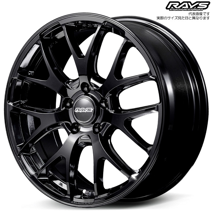 レイズ RS 2X7FA-C (BXZ) 1本 18×7.5J+48 5H 112 φ66.6 グロッシーブラック | RAYS
