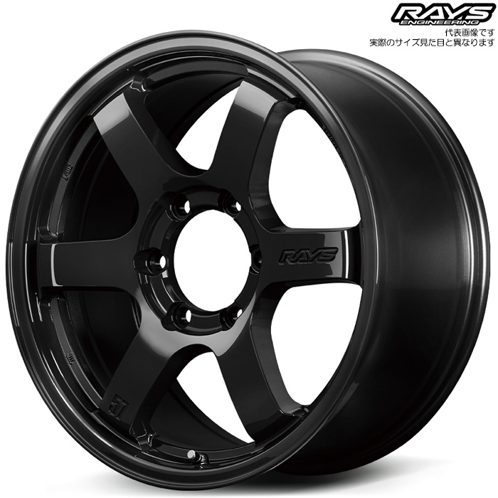 レイズ RS 57DR-X (BXZ) 18×8.5J+52 6H 139.7 φ112 1本 ランドクルーザー300 FJA300W VJA300W グロッシーブラック