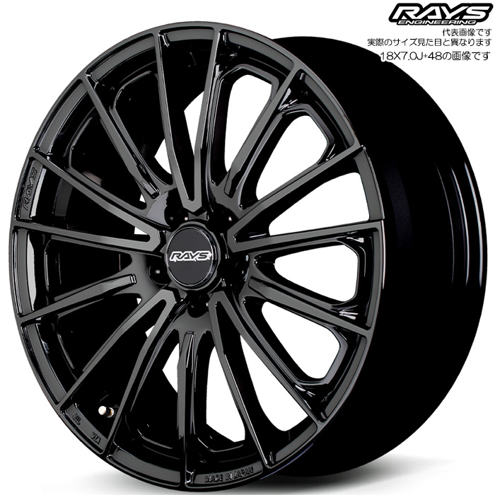 レイズ RS VOUGE SE (BXZ) 1本 18×7.0J+48 5H 112 φ66.6 グロッシーブラック | RAYS