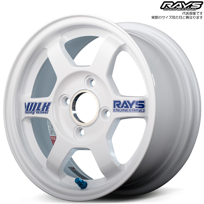 レイズ TE37 (WH) 4本 13×6.0J+38 4H 100 φ60 RAYS VOLK RACING ホワイト｜カーピットアイドル