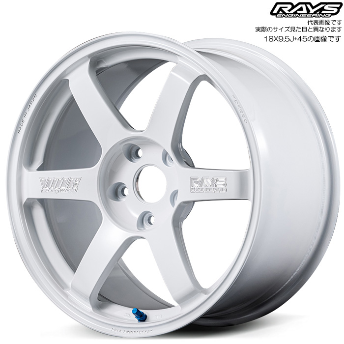���C�Y TE37 SAGA S-plus 30TH MACHINING Ver. (WH) 4�{ 19×10.5J+22 5H 114.3 ��73.1 RAYS VOLK RACING �z���C�g