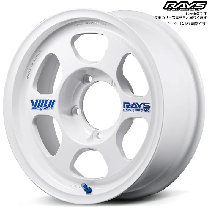 ���C�Y TE37 XT for J 30TH STICKER Ver. (WH) 4�{ 16×5.5J+0 5H 139.7 ��112 RAYS VOLK RACING �z���C�g
