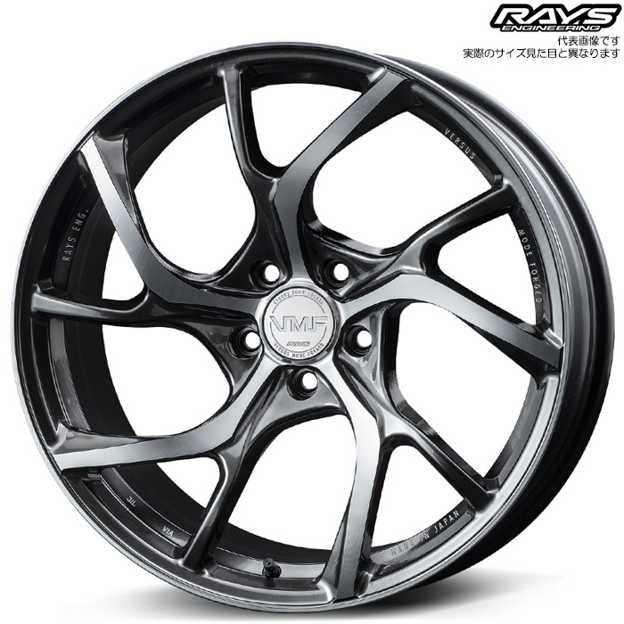 レイズ VMF C-01 PRIUS EDITION (HX) 1本 19×8.0J+50 5H 114.3 φ73.1 RAYS VMF ダイヤモンドカット/シャイニングブラックメタル