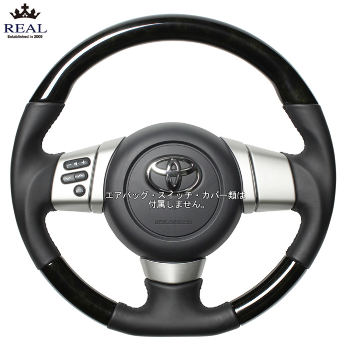 fjクルーザー用【REAL:ステアリングハンドル/ブラックウッド】 REAL ブラックウッド FJクルーザー GSJ15W レアル ステアリング 送料
