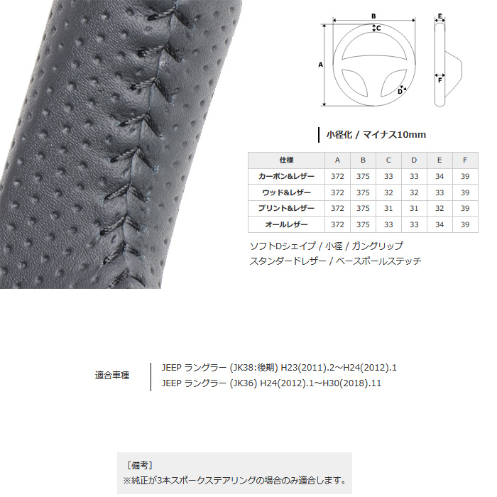 REAL Dシェイプ ブラックカーボン JEEP ラングラー JK36 レアル