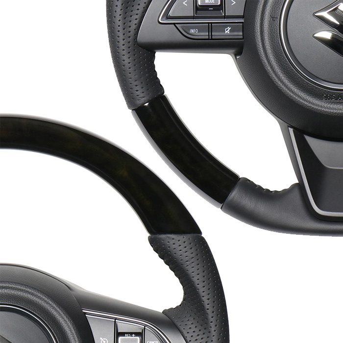 REAL ブラックウッド ジムニー JB64W レアル ステアリング 送料無料
