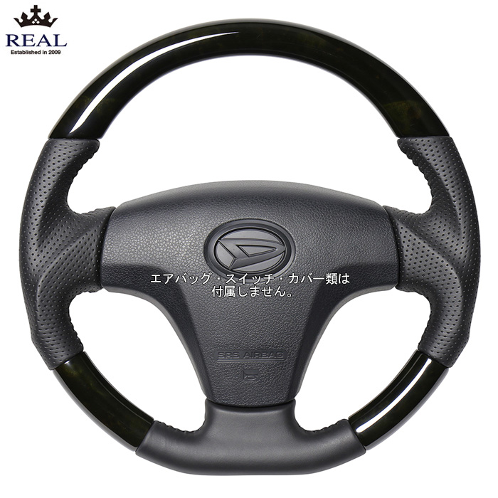 ムーブ DBA-LA100S 純正 ウッド ステアリング