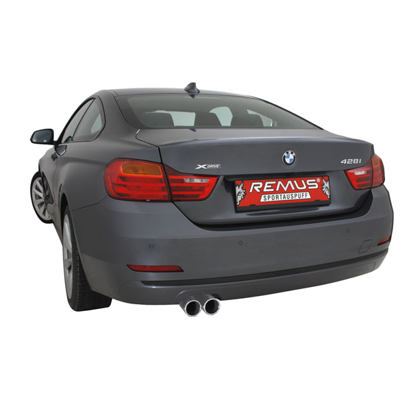 レムス マフラー F36 428i 4A28 xDriveも装着可能 REMUS マフラー 正規品 086112 0504の画像
