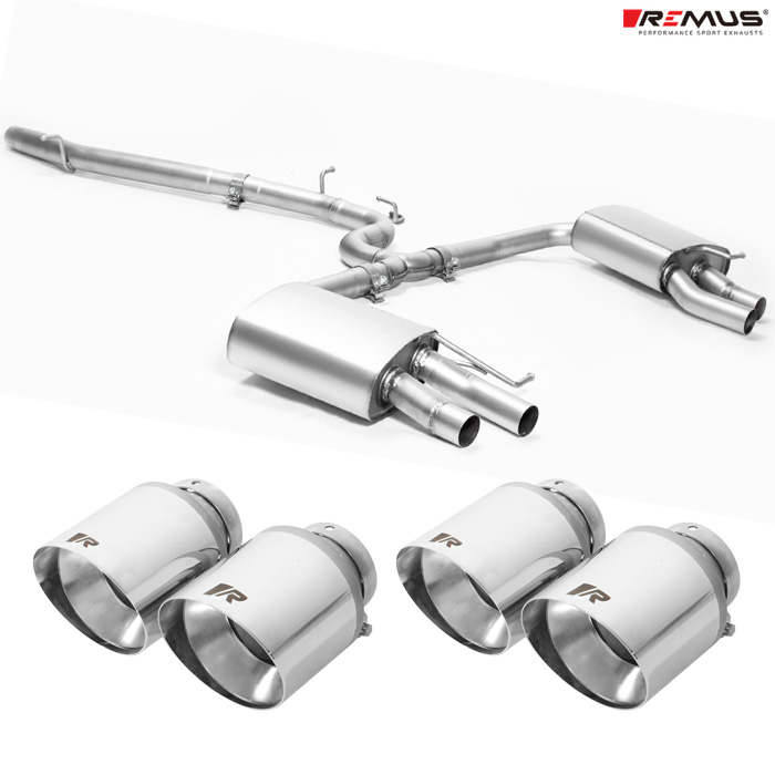 レムス マフラー ゴルフ8 R ヴァリアント 4motion CDDNFV REMUS マフラー 正規品 0446 70SGR テールセット | REMUS