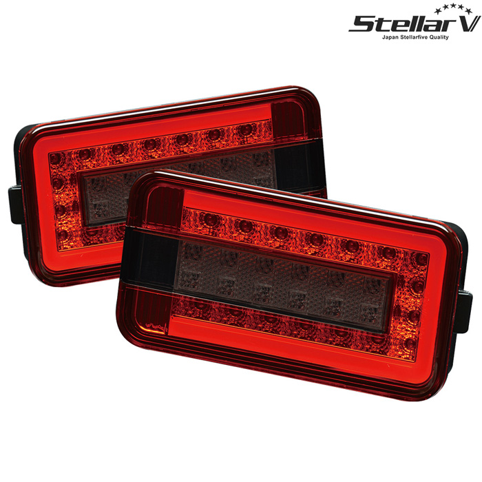 ステラファイブ LEDテール トラッカー レッド/スモーク NT100クリッパー DR16T 軽トラ専用 StellarFive LEDテールランプ SCRS-01