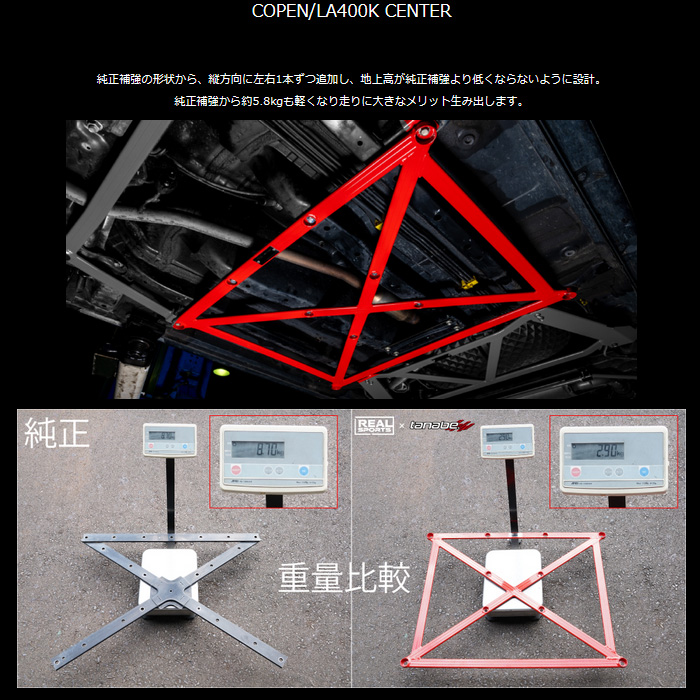 REALSPORTS×TANABE tAu[X Z^[ Ry GNXvC LA400K AX|[c×^ix R{p[c Vi