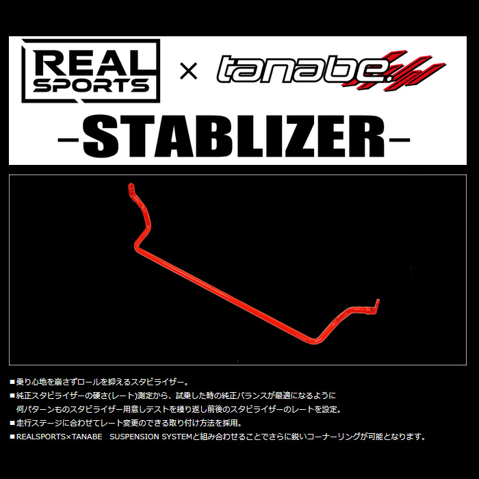 TANABE - REALSPORTS×安定器 向こう正面 S660 JW5 実際的運動競技×タナベ コラボパーツ 新品 スタビライザー-車、バイク、自転車