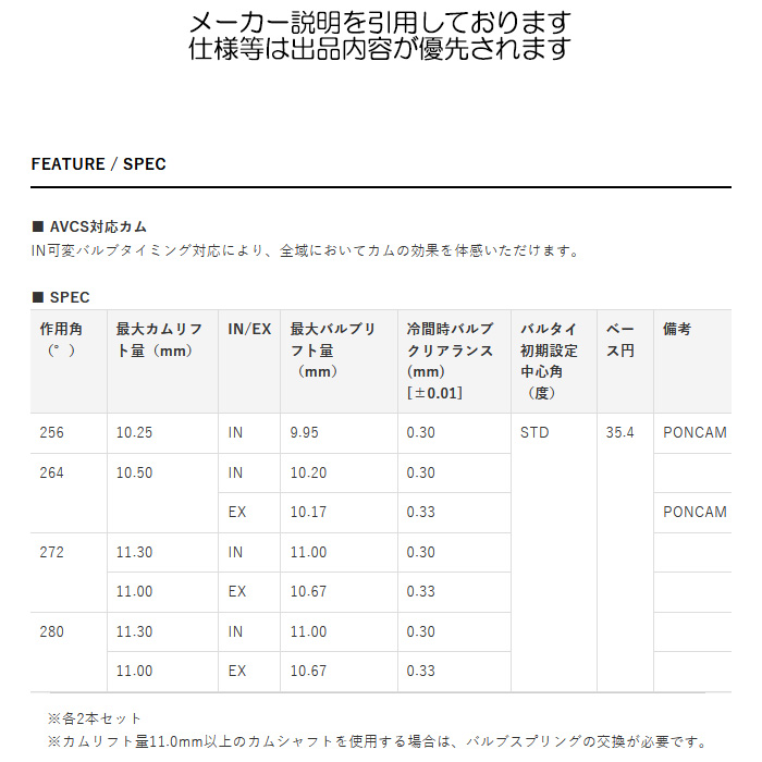 TOMEI POWERED TOMEI プロカム INカム 264°/10.5mm GT-R R35 VR38DETT 