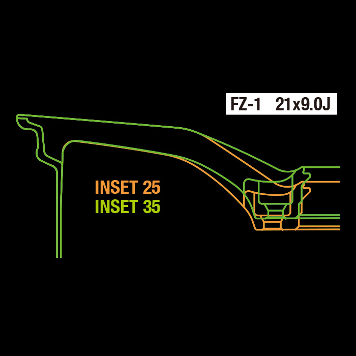 WEDS F-ZERO FZ-1 ブラッシュド 4本 21X9.0J+35 5H 114.3 φ73 ウェッズ ホイール F ZERO FZ1 BRUSHED 38994｜web-carshop｜02