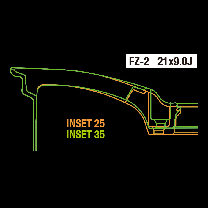 WEDS F-ZERO FZ-2 ブラッシュド 4本 21X9.0J+40 5H 120 φ73 ウェッズ ホイール F ZERO FZ2 BRUSHED 0041622｜web-carshop｜02