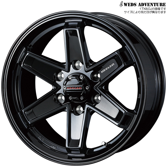 WEDS キーラータクティクス ブラック 4本 18X8.0J+25 6H 139.7 ウェッズ ホイール KEELER TACTICS  ブロスブラック 39735 : tactics-4-32 : カーピットアイドル - 通販 - Yahoo!ショッピング