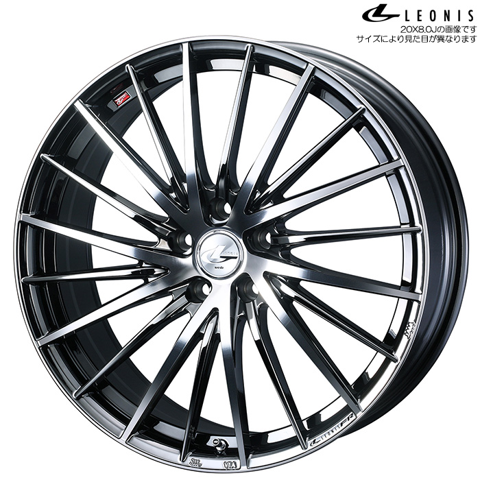 WEDS レオニス FR BMCMC 4本 20X8.0J+35 5H 114.3 φ73 ウェッズ LEONIS FR ブラックメタルコート/ミラーカット 0041694 :weds leonisfr 84:カーピットアイドル