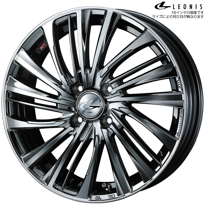 WEDS レオニス FS BMCMC 4本 16×6.0J+50 4H 100 ウェッズ ホイール LEONIS FS 4本 ブラックメタルコート/ミラーカット 送料無料(沖縄離島除) :leonisfs 4 37:カーピットアイドル